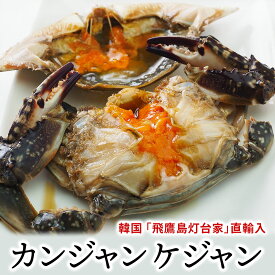韓国の名店「飛鷹島灯台家」よりお届け カンジャンケジャン1杯（約300g～350g前後）とケジャンソース200gセット（カニ1杯分）冷凍便【送料無料】／かに カニ 蟹 韓国グルメ 韓国料理 ギフト プレゼント 贈り物 おとりよせ