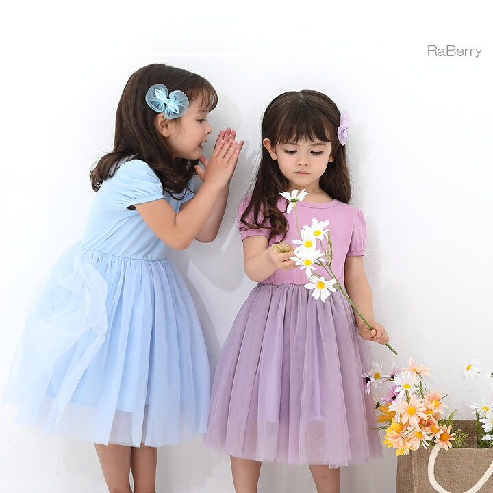 楽天市場 即納 バックリボン チュール ワンピース キッズ 女の子 フォーマル 子供服 こども服 子ども服 プチプラ 夏 100cm 110cm 1cm 130cm 140cm 通園 通学 プレゼント ピンク ラベンダー ライラック ブルー ラベリー 楽天市場店