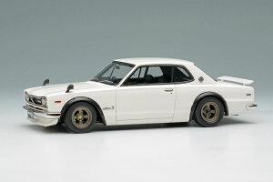 VISION(ヴィジョン) 1/43完成品 VM244B 日産 スカイライン 2000 GT-R (KPGC10) 1971 with スポイラー (ワークスホイール) ホワイト