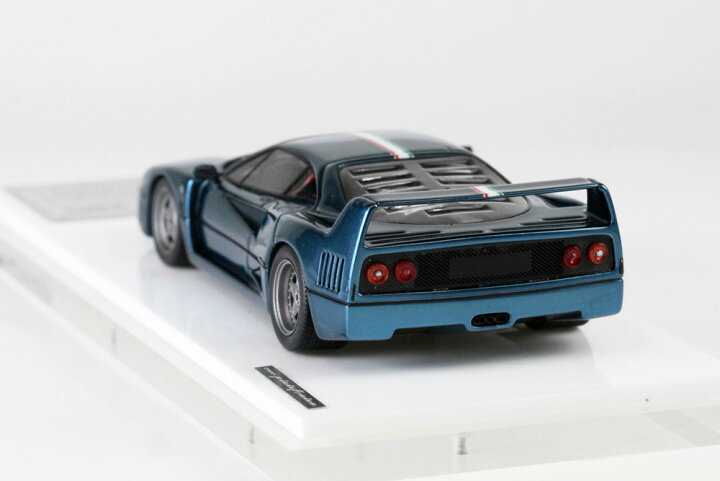 楽天市場】SCM Model 1/43 フェラーリ F40 クローム ミラージュブルー 