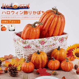 ハロウィンカボチャ 置物 ロウィン飾り ロウィン飾り 7PCS かぼちゃ DIY落書きかぼちゃ 置物 オーナメント 謝祭 季節飾り パーティー 店舗 撮影 オブジェ