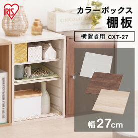 カラーボックス 棚板 横置き用 パーツ オプション アイリスオーヤマ 収納 横 横置き 収納用品 収納棚 家具 棚 自由自在 CBボックス 一人暮らし ひとり暮らし 新生活 おしゃれ 模様替え 本棚 本 板 オフホワイト ナチュラル ブラウン 白 茶色 ホワイト CXT-27