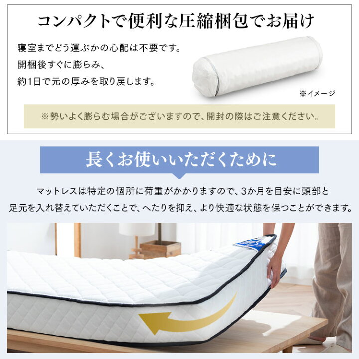楽天市場】[6h全品P5倍☆18:00~]【組立サービス込み】マットレス 
