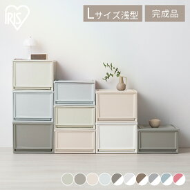 ＼中が透けない／【単品】収納ボックス 収納ケース 引き出し チェスト プラスチック 衣装ケース おしゃれ アイリスオーヤマ BC-L 白 クリアケース コンパクト 押し入れ収納 クローゼット 50cm 奥行50cm 衣装ケース 積み重ね 一人暮らし 新生活【★】