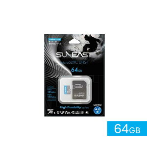 J GoPro S[v SDJ[h [J[hϋvV[Y microSDXC KZMS1064GB23F1TC[Xg ANVJ EFAuJ [J[h }CNSD SUNEAST yBz