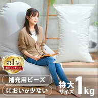 ＼10%OFFクーポン★18日12時迄／ビーンズMAX 補充用ビーズ 1000g ホワイト ビーンズMAX 補充ビーズ ビー…