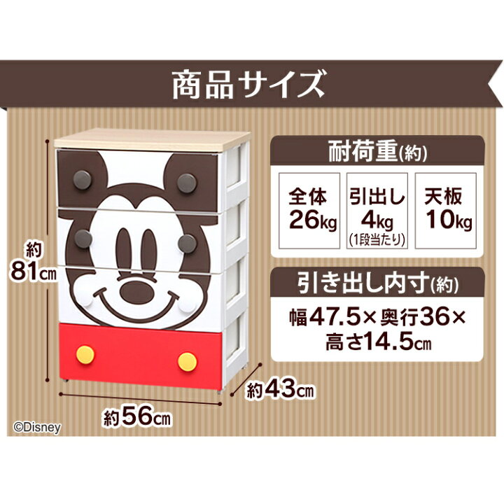 楽天市場 ポイント5倍 チェスト 収納ボックス 収納ケース 引き出し キャラクターチェスト 4段 ミッキー Nhg W554 プ さん Nhg W554 アイリスオーヤマ 収納棚 かわいい ディズニー 一人暮らし 収納 収納 家具 寝具の収納宅配館