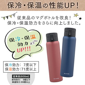 ステンレスケータイボトルワンタッチSB-O600全4色ステンレス水筒すいとうレジャーお弁当水分補給保温保冷飲みもの飲物マグボトルマグボトルマイボトルランチ水分補給アイリスオーヤマ