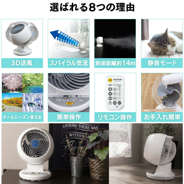 楽天市場】【あす楽】サーキュレーター リモコン付 8畳 360°首振り 静音 首振り アイリスオーヤマ PCF-C15T おしゃれ タイマー 強力 コンパクト上下左右 首振り 衣類乾燥 換気 扇風機 小型 中型 オールシーズン シンプル I型 : 収納・家具・寝具の収納宅配館 楽天市場】【あす楽】サーキュレーター リモコン付 8畳 360°首振り 静音 首振り アイリスオーヤマ PCF-C15T おしゃれ タイマー 強力 コンパクト上下左右 首振り 衣類乾燥 換気 扇風機 小型 中型 オールシーズン シンプル I型 : 収納・家具・寝具の収納宅配館