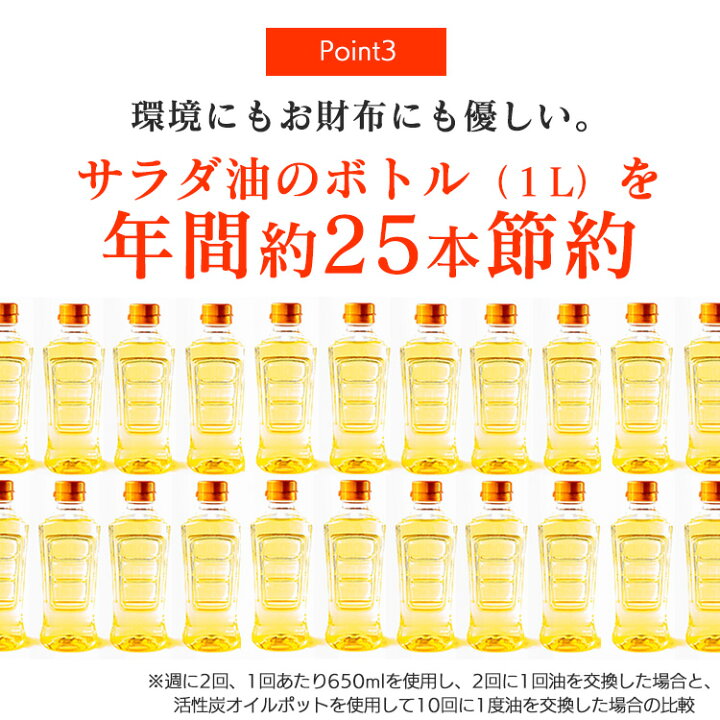 楽天市場】[新生活応援☆最大3,000円OFFクーポン]活性炭オイルポット 