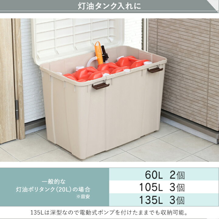 楽天市場 収納ボックス フタ付き 収納ケース 屋外収納 屋外ストッカー おしゃれ コンテナボックス 灯油タンク収納 宅配ボックス ポリタンク 収納 頑丈 大容量 フタ付き 屋外ゴミ箱 物置 収納 玄関 灯油缶 収納 灯油 屋外ストッカー 蓋付き ガーデニング Wy780d アイリス