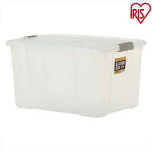 コンテナ 折りたたみ 収納ボックス ふた付き バックルボックス NSK−700クリア・ダークブルー・エコブラック アイリスオーヤマ アウトレット