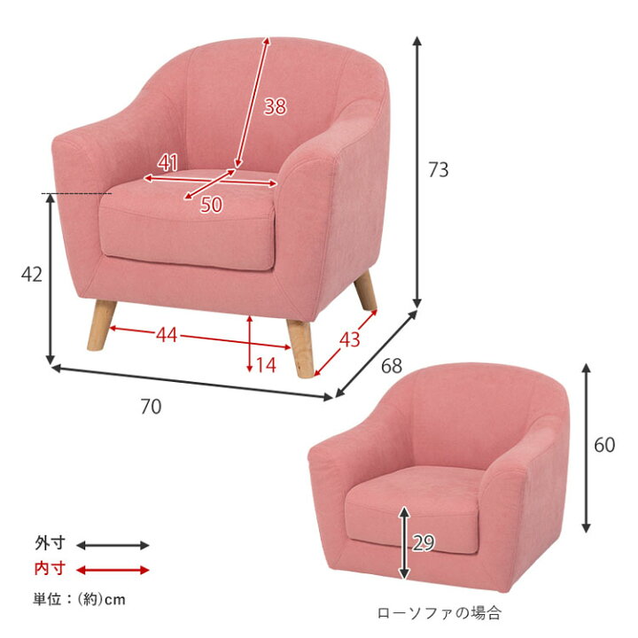楽天市場】ソファ ソファベッド 一人掛け コンパクト かわいいソファ 