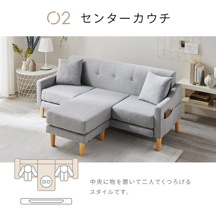 楽天市場】[4時間全品P5倍☆20時〜]ソファー 2人掛け 3人掛け おしゃれ 