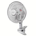 扇風機 クリップ止め 季節家電 クリップ扇風機 ホワイト CI-183風量2段階 首振り コンパクト 小型 デスク 脱衣所 3枚羽根 TEKNOS 【B】