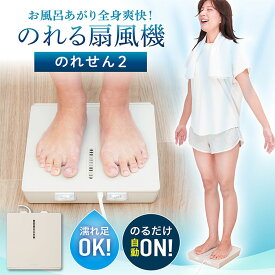 扇風機 サンコー THANKO お風呂あがり全身爽快乗れる扇風機 のれせん2 風量3段階 防滴仕様 IPX2 お風呂上がり ボディドライヤー 全身ドライヤー 薄型 スリム コンパクト 収納 洗面所 脱衣所 MATFANHWH * 【B】