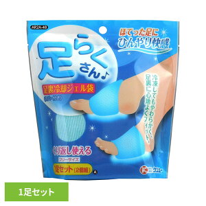 ケンユー マイアイス 足裏 足らくさん 1足セット 足裏 冷却材 冷却 就寝 熱帯夜 ひんやり 繰り返し使える 暑さ対策 首筋冷却 暑さ対策 冷感 冷感グッズ 冷却グッズ 保冷剤 保冷ジェル
