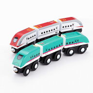 【ほぼ全品P10倍★7/12 0:00〜23:59迄】mokuTRAIN E5はやぶさ&E6こまち連結セット MOK-514mokuTRAIN モク…