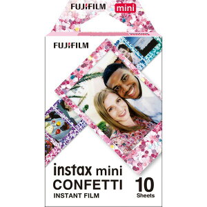 チェキフィルム INSTAX MINI CONFETTI WW1 インスタントフィルム インスタント フィルム チェキ チェキ用 インスタントカメラ ポラロイドカメラ インスタントカメラ用 ポラロイド用 おしゃれ かわ