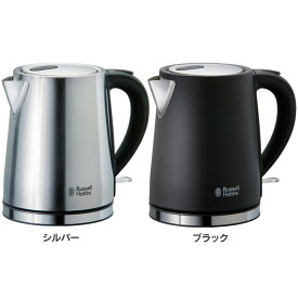 [10日限定!最大P18倍]ラッセルホブス Russell Hobbs 電気ケトル ベーシックケトル 1L 水量目盛り付 正規販売店 7013JP送料無料 ラッセルホブス russell hobbs 電気ケトル イギリス おしゃれ かっこいい 新生活 ギフト 贈り物 シルバー ブラック 【D】【B】