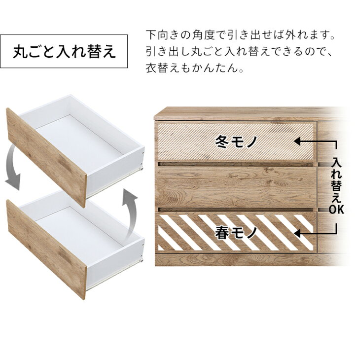 楽天市場】【組立設置対象】ウッドチェスト ロータイプ WCH-1090L 