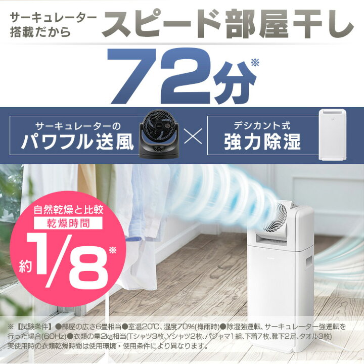楽天市場】除湿機 サーキュレーター アイリスオーヤマ 衣類乾燥機 