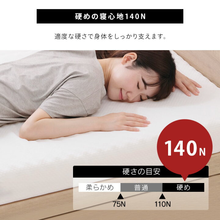 楽天市場】マットレス セミシングル 高反発 厚さ 10cm アイリス 
