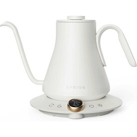 EPEIOS 電気ケトル ドリップケトル EPEIOS Fine＆Flow ドリップケトル EPCP001BKドリップケトル コーヒーケトル コーヒーポット 電気ケトル バリスタ 家電批評 1℃単位 CP001 EPEIOS エペイオス EPEIOS ブラック ホワイト 【B】