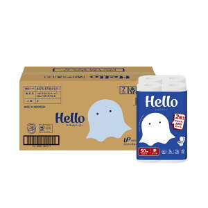 【ケース販売】ハロー トイレットペーパー 2倍巻き 12ロール×6パック 8373-caseトイレットペーパー トイレットロール シングル ダブル 2倍巻き 12ロール 業務用 100m まとめ買い ユニバーサル・