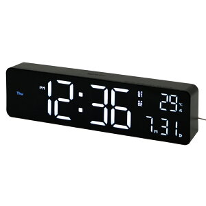LED WiFi CLOCK Bueno SLW426 SLW427�f�W�^�����v �u�����v �|�����v WiFi�Ή� �ڊo�܂����v �����v LED �A���[�� �C���e���A �������� SLOWER �u���b�N�i�z���C�gLED�j �z���C�g�i�z���C�gLED�j �yB�z