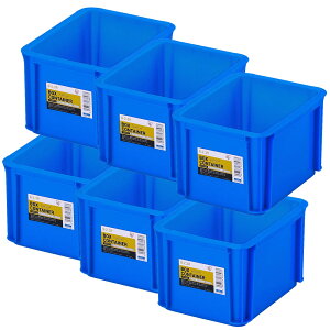 【6個セット】コンテナ ボックス 収納 ボックスコンテナ B-2.3R クリア ブルー まとめ買い コンテナ ボックス 収納 スタッキング BOX 保管 防災 プラスチック 箱 持ち運び 積み重ね フタ無し ア