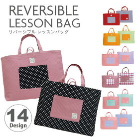 リバーシブルレッスンバッグ【cute】 30cm×40cm マチ付き レッスンバッグ キルティング バック 洗える 手提げかばん ポケット 手提げ袋 レディースバッグ キッズ 小学校 幼稚園 保育園 通園 通学 入園バッグ 入学準備 入園準備 lbdp