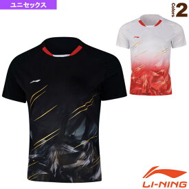 [リーニン バドミントンウェア（メンズ/ユニ）]中国ナショナルチームゲームシャツ／ユニセックス（AAYN305）