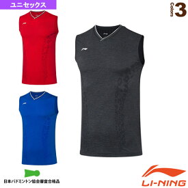 [リーニン テニス・バドミントンウェア（メンズ/ユニ）]中国ナショナルチームゲームシャツ／世界選手権2019モデル／ユニセックス（AVSP473）