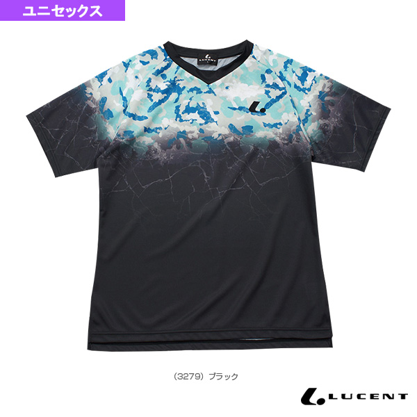 [ルーセント　テニス・バドミントン　ウェア（メンズ　ユニ）]ゲームシャツ／襟なし／ユニセックス（XLH-327）