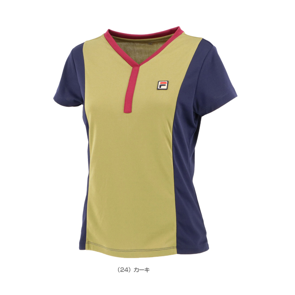 [フィラ テニス・バドミントン ウェア（レディース）]ゲームシャツ／レディース（VL2355） | ラケットプラザ