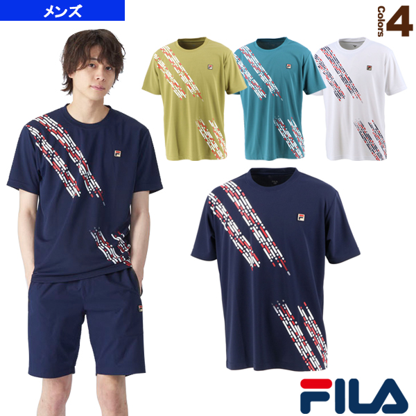 [フィラ テニス・バドミントン ウェア（メンズ/ユニ）]ゲームシャツ／メンズ（VM5548） | ラケットプラザ