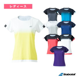 [バボラ テニス・バドミントン ウェア（レディース）]CLUB SHORT SLEEVE SHIRT／半袖ゲームシャツ／レディース（BWG2332C）