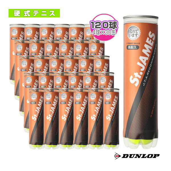 ダンロップ テニスボール セントジェームス St.JAMES  『4球×15缶×2箱／120球』テニスボール