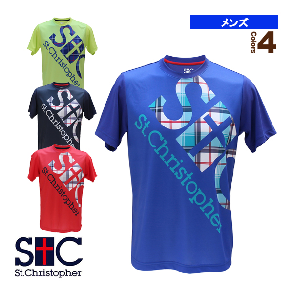 セントクリストファー テニス・バドミントン ウェア（メンズ ユニ）]バックチェックゲームシャツ／メンズ（STC-BCM1313） 通販 