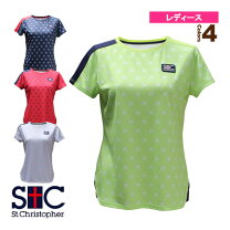 セントクリストファー テニスウェア メンズ ユニ バックプリントロンTシャツ メンズ STC-BFM1031 M NV ネイビー テニス・バドミントン専門店 ラケットプラザ 店 マイルが使える・貯まるショッピングモール