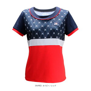 セントクリストファー テニス・バドミントンウェア(レディース) チェストリボンズゲームシャツ/レディース(STC-BCW2325)