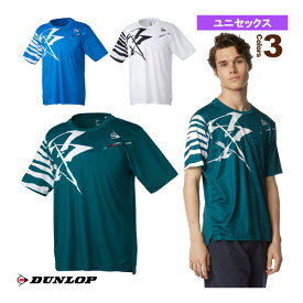 [ダンロップ テニス・バドミントンウェア（メンズ/ユニ）]ゲームシャツ／ユニセックス（DAP-1303）