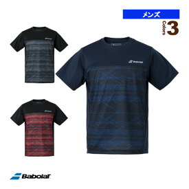 [バボラ テニス・バドミントン ウェア（メンズ/ユニ）]半袖ゲームシャツ／PURE SHORT SLEEVE SHIRT／メンズ（BUP3555）