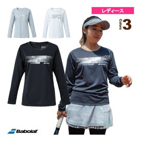 [バボラ テニス・バドミントン ウェア（レディース）]長袖プラクティスシャツ／VS LONG SLEEVE SHIRT／レディース（BWP3570）