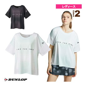 [ダンロップ テニス・バドミントン ウェア（レディース）]オーバーサイズTシャツ／レディース（DAL-8361W）