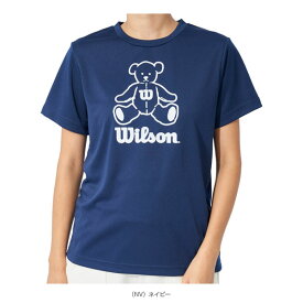 [ウィルソン テニス・バドミントン ウェア（レディース）]ビッグロゴドライTシャツ／レディース（443-260）