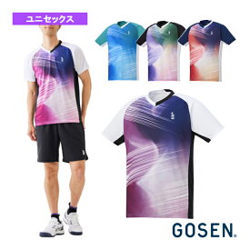 [ゴーセン テニス・バドミントン ウェア（メンズ/ユニ）]ゲームシャツ／ユニセックス（T2346）