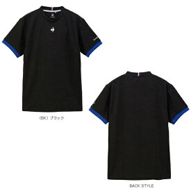 [ルコック テニス・バドミントン ウェア（メンズ/ユニ）]ジャガードゲームシャツ／メンズ（QTMXJA06）