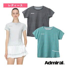 [アドミラル(Admiral) テニスウェア（レディース）]ギンガムチェックスラッシュTシャツ／レディース（ATLA413）